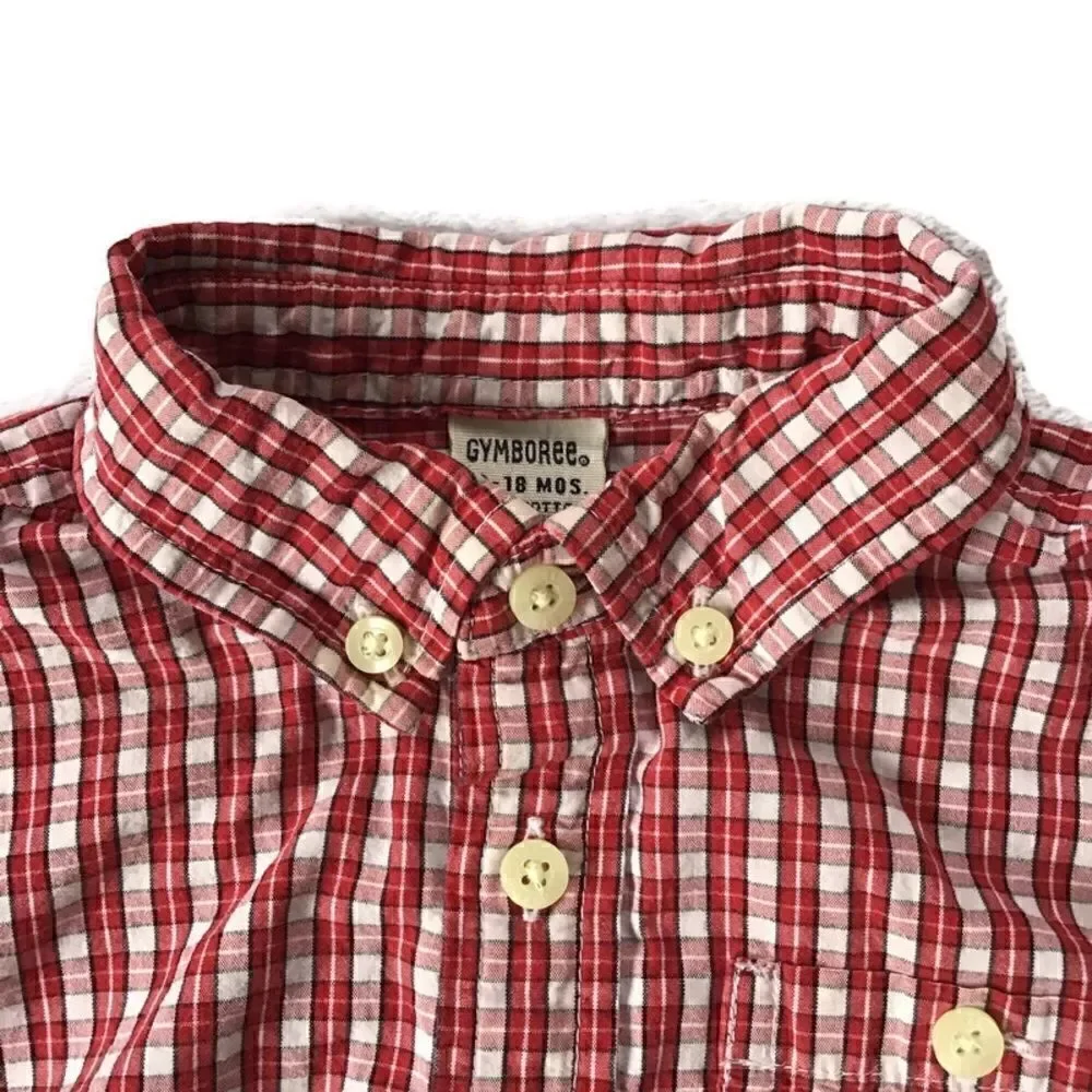 Gymboree Vintage Plaid Button Down Dress Shirt
